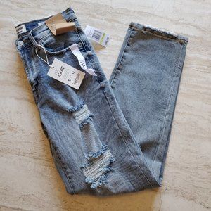 Kensie Jeans High Rise Straight Leg Juniors Size 4/27